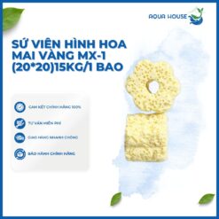 SỨ VIÊN HÌNH HOA MAI VÀNG MX-1 (20*20)15KG/1 BAO