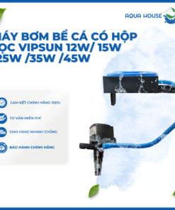 MÁY BƠM BỂ CÁ CÓ HỘP LỌC VIPSUN/RS 12W/ 15W /25W /35W /45W