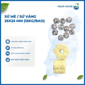 SỨ VIÊN MÈ / SỨ VIÊN VÀNG 25X25 MM (15KG/BAO)