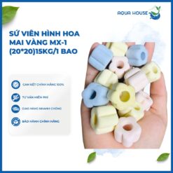 SỨ HOA MIX 5 MÀU HỒ CÁ , THỦY SINH