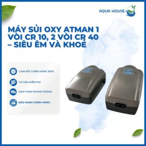 MÁY SỦI OXY ATMAN 1 VÒI CR 10, 2 VÒI CR 40 - SIÊU ÊM VÀ KHOẺ