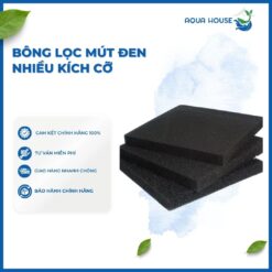 BÔNG LỌC MÚT ĐEN CHO BỂ CÁ - NHIỀU KÍCH THƯỚC