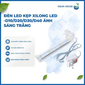 ĐÈN LED KẸP XILONG LED (D10/D20/D30/D40) ÁNH SÁNG TRẮNG CHO BỂ CÁ THỦY SINH