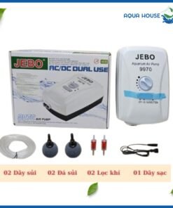máy oxy tích điện jebo 9970 Máy oxy tích điện Jebo 9970 giúp duy trì lượng oxy ổn định cho hồ cá Koi.