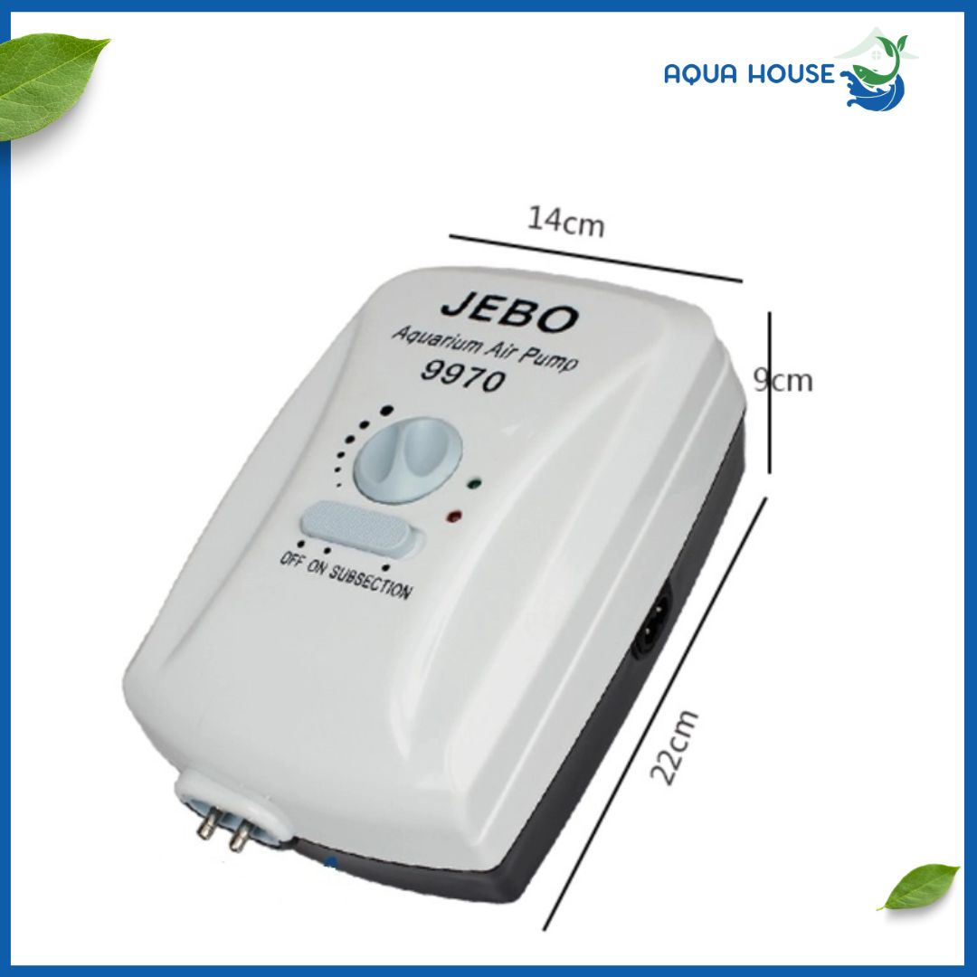 Máy Sủi Oxy Tích Điện Jebo 9970 8 Máy Sủi Oxy Tích Điện Jebo 9970