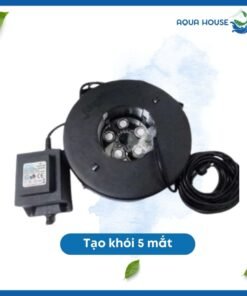 Máy tạo khói 5 mắt giúp hồ cá koi thêm sinh động và hấp dẫn.