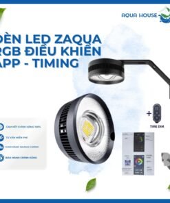 Trang chủ 270 Đèn lon Thủy sinh LED Riverzone Zaqua RGB UV ZA 50W 70W ( hẹn giờ ) cho cây hoặc cá cảnh