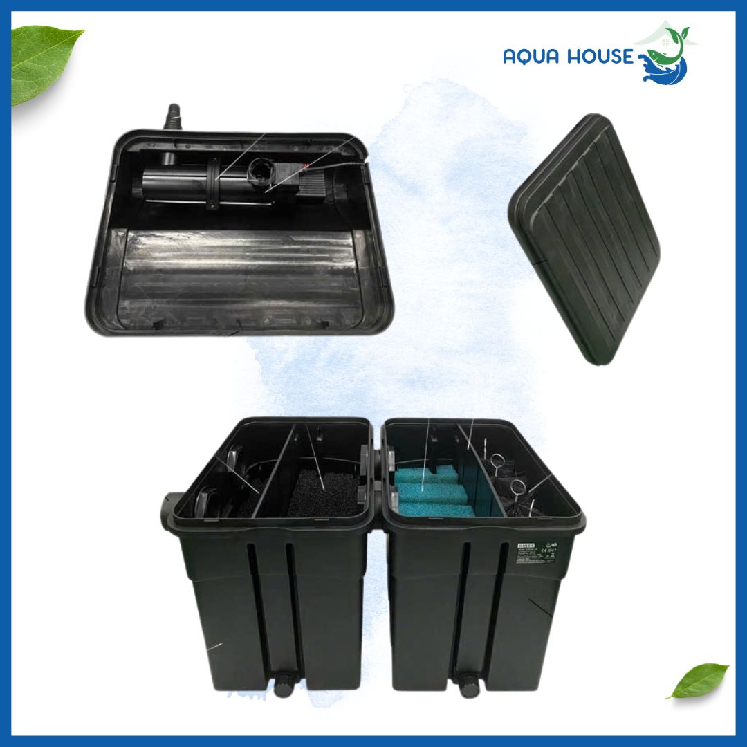 Thùng lọc hồ cá Koi Hailea Model G-16000 Có UV – Giải pháp máy lọc nước hồ cá 5 Bên trong Thùng lọc hồ koi Hailea G16.000