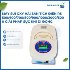 máy sủi oxy tích điện cho hải sản dạo