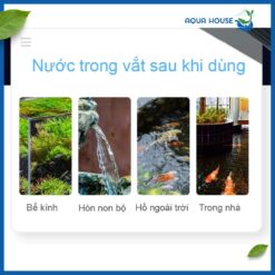 Nước trong sau khi sử dụng đèn Aqua +