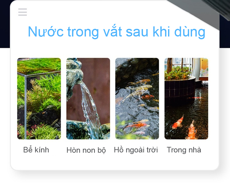 Đèn uv phù hợp cho mọi loại hồ cá, đưa nước về trạng thái trong vắt
