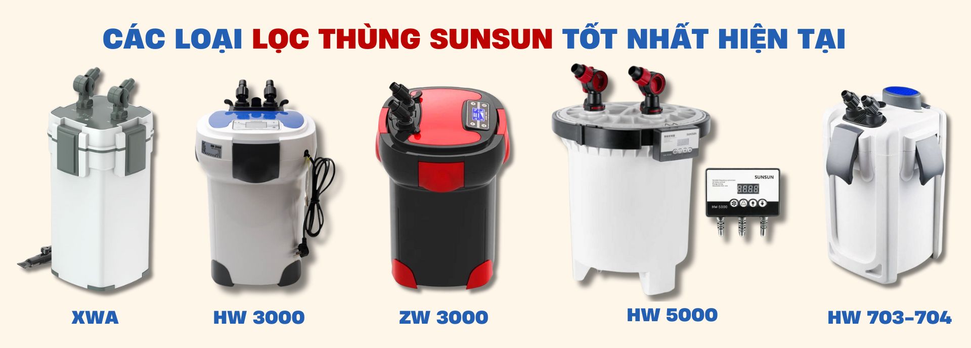 Lọc thùng sunsun cho hồ thủy sinh tốt nhất năm