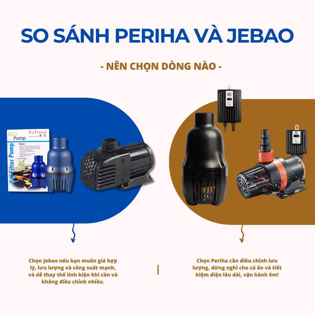 So sánh máy bơm hồ cá Periha và Jebao – Nên chọn loại nào? 63 SO SÁNH PERIHA VÀ JEBAO