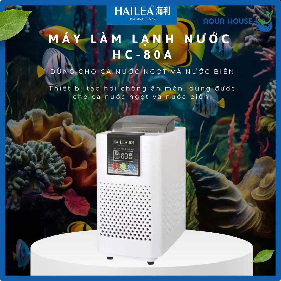 Máy Làm Lạnh Nước Hailea HC-80A 12 Máy làm lạnh nước HC 80A cho cá biển