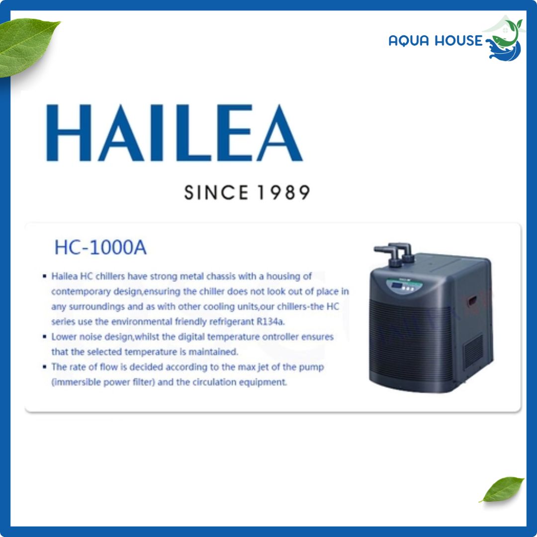 Máy Làm Lạnh Nước Chiller Hailea HC-1000A Công Suất Lớn Cho Hồ Cá 4 Thương hiệu Hailea 1989 Lâu đời
