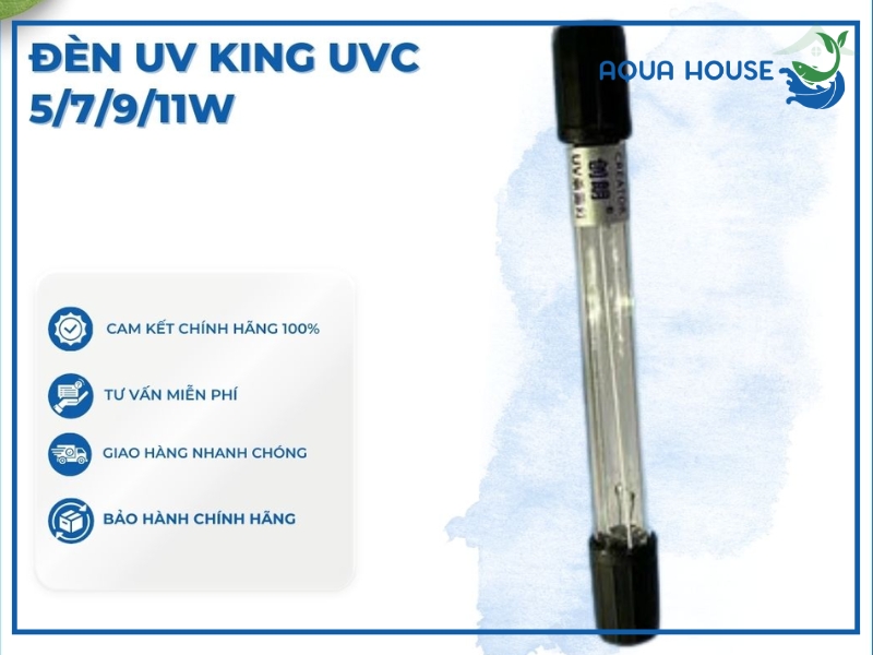 ĐÈN UV KING UVC 5W/7W/9W/11W DIỆN KHUẨN HỒ CÁ 2 Các loại Đèn UV King phổ biến hiện nay