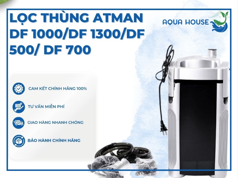 Thùng Lọc Có Đèn Uv Atman Ef 3000uv/Ef 6000uvc 2 Các model lọc thùng Atman phổ biến
