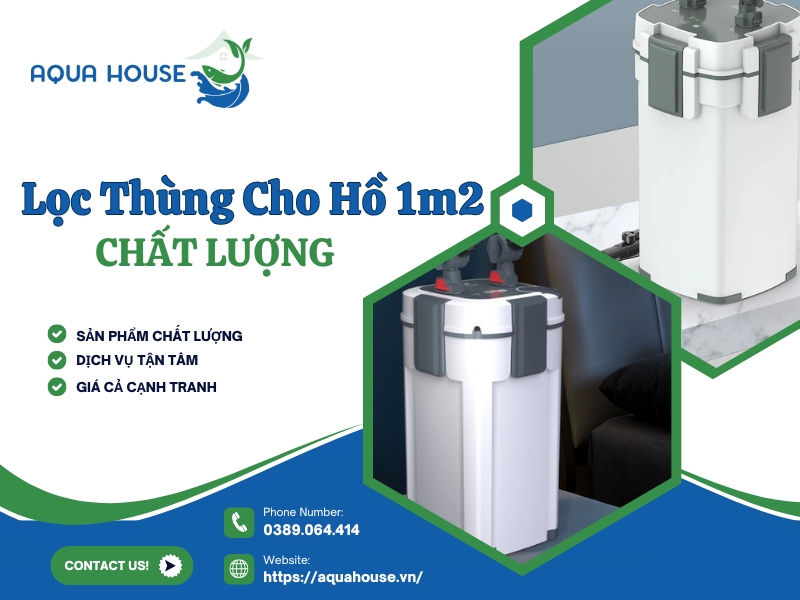 Lọc Thùng Cho Hồ 1m2 Phù Hợp Đầy Đủ Công Suất 32 Lọc thùng cho hồ 1m2