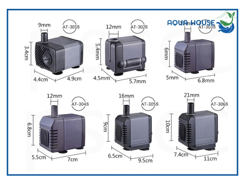 BƠM ATMAN AX 8000 - AX 18000 CHO BỂ CÁ CẢNH 2 Các dòng máy bơm Atman phổ biến