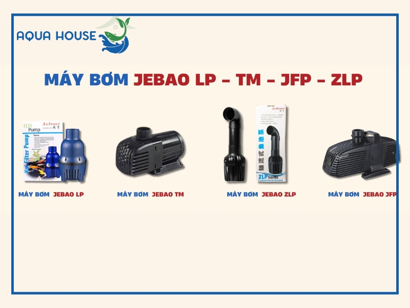 BƠM ĐIỆN 1 CHIỀU NẮN DÒNG JEBAO DCP 2500 đến DCP 20000 3 Các dòng máy bơm hồ cá Koi Jebao phổ biến hiện nay