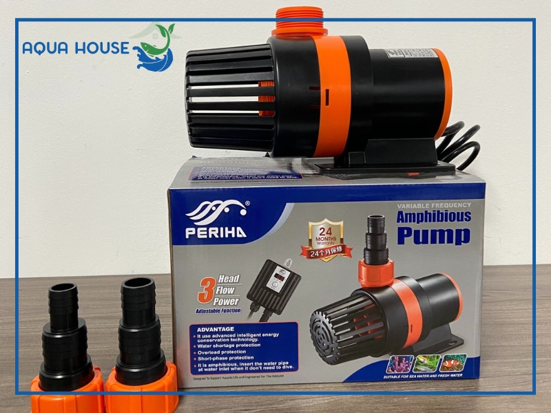BƠM PERIHA PD 4200 - PD 8200 CHO CÁ CẢNH HỒ CÁ THÁC NƯỚC ĐÀI PHUN 4 Mua máy bơm hồ cá koi Periha chính hãng ở đâu?