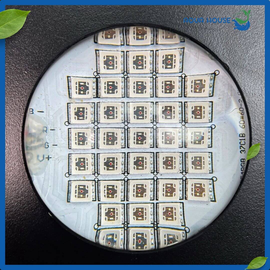 Đèn Led Bể cá Aqua Plus Apollo 11 Chế Độ Màu 9 Led xịn RGB của dòng đèn cho hồ cá Aqua Plus