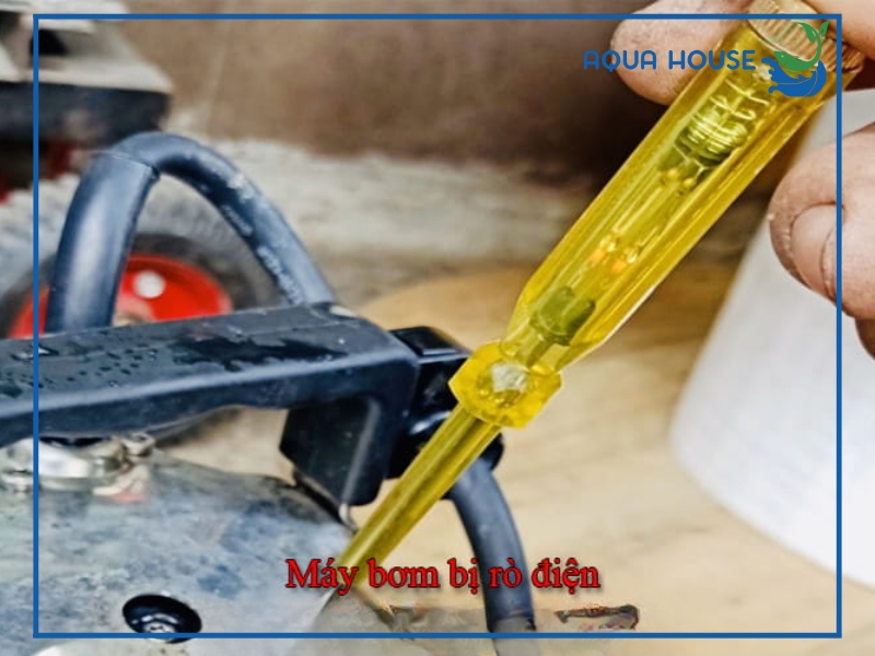 Nguyên nhân khiến máy bơm nước bị nhiễm điện