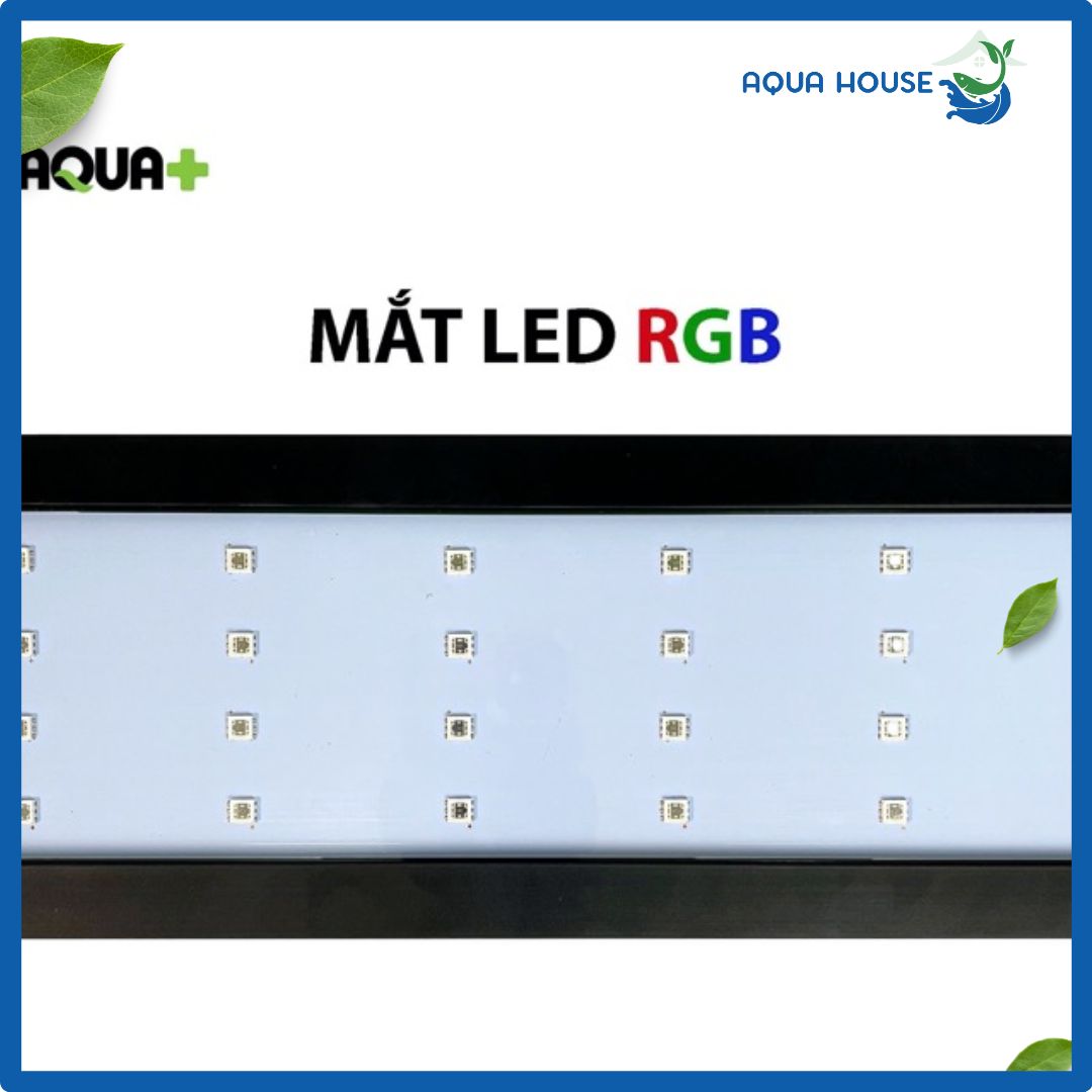 Đèn Máng Bể Cá Aqua Plus Hunter với 11 chế độ màu 3 Dùng mắt led RGB