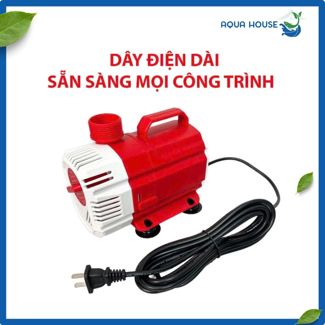 Máy Bơm Bể Cá Baoyu JP (3000 - 12000) Tiết Kiệm Điện 4 dây điện dài đáp ứng mọi nhu cầu của máy bơm baoyu JP