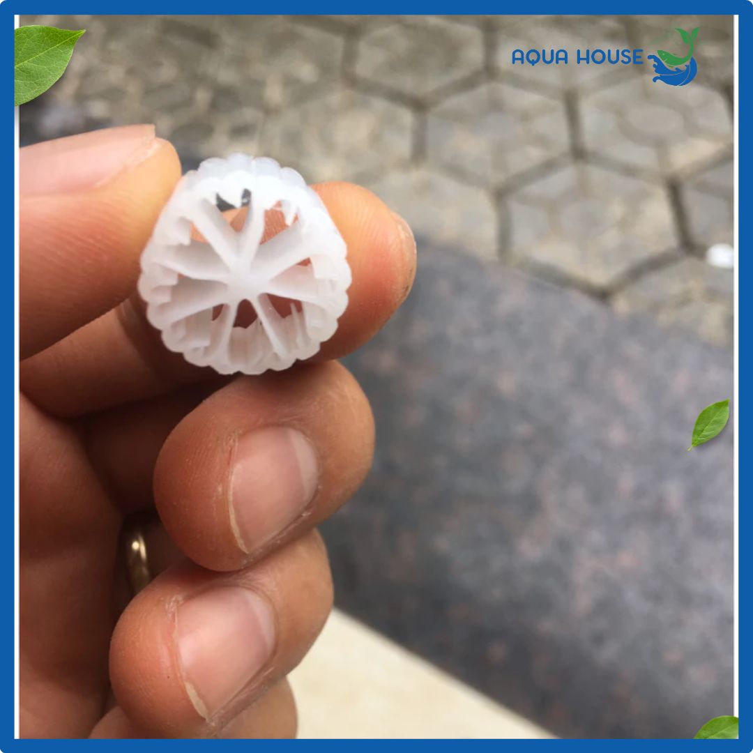 Hạt lọc Kaldnes 1kg Vật liệu lọc Hồ Cá 5 hạt lọc hồ cá vi sinh