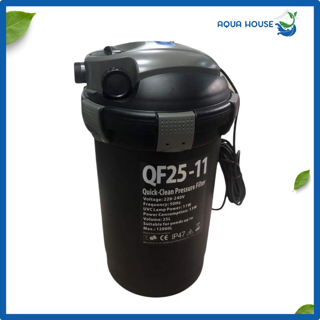 Thùng Lọc hồ cá ngoài trời Hailea QF 25-11 5 ngoại hình thùng lọc hồ cá QF 25-11