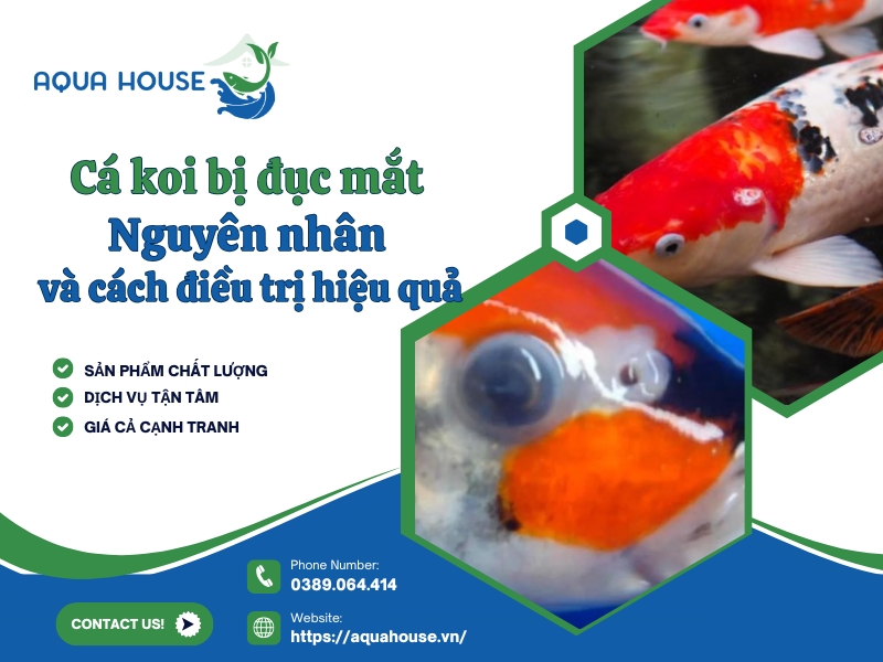 Cá Koi bị đục mắt