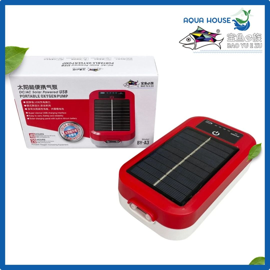 Máy Sủi Oxy Tích Điện Baoyu BY-A3 A5 A6 Tích Hợp Sạc Năng Lượng Mặt Trời 3 máy sủi oxy tích điện baoyu a3 tích điện cực lâu và năng lượng mặt trời