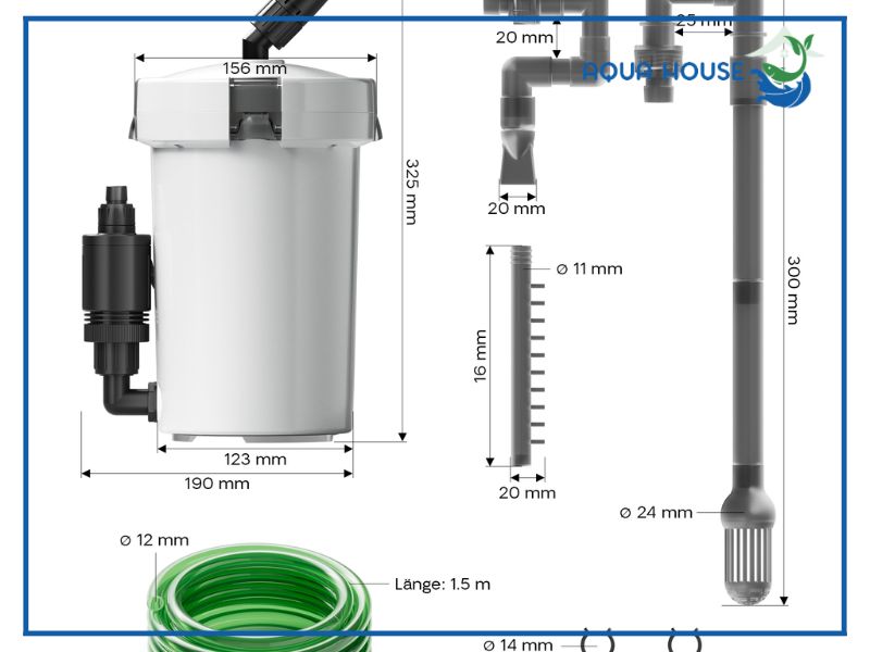 Hướng dẫn cách lắp lọc phụ 603 chi tiết từng bước nhất